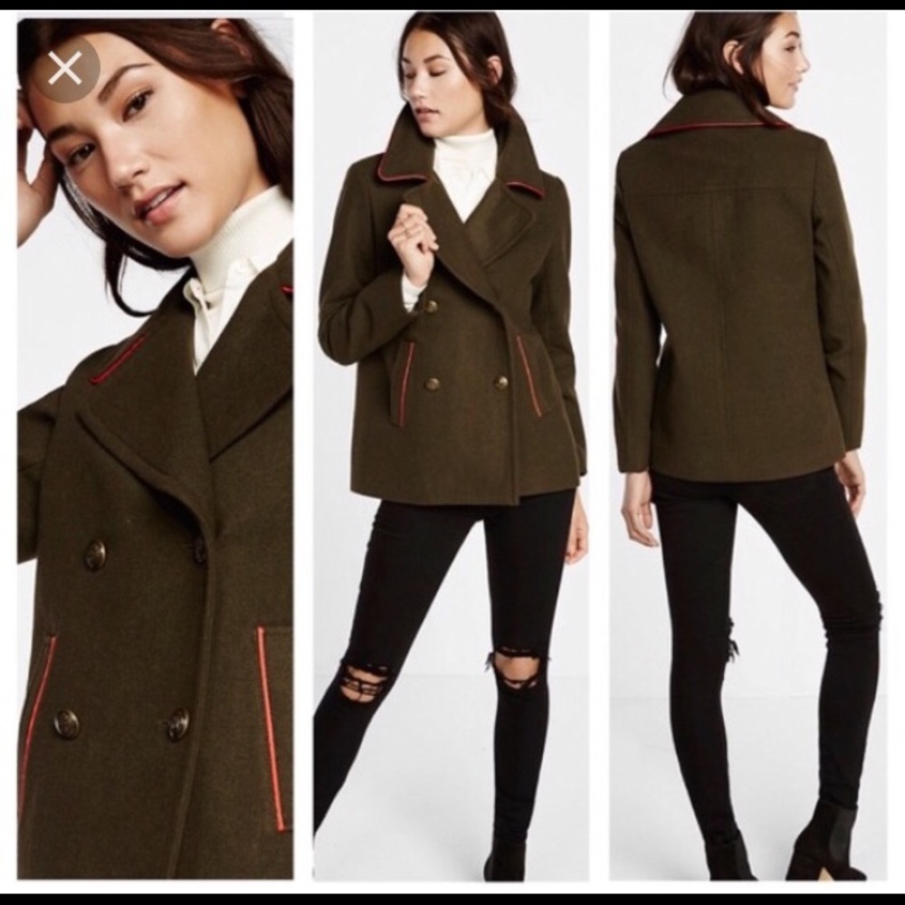 Express Piped Peacoat Green/Red Size Medium